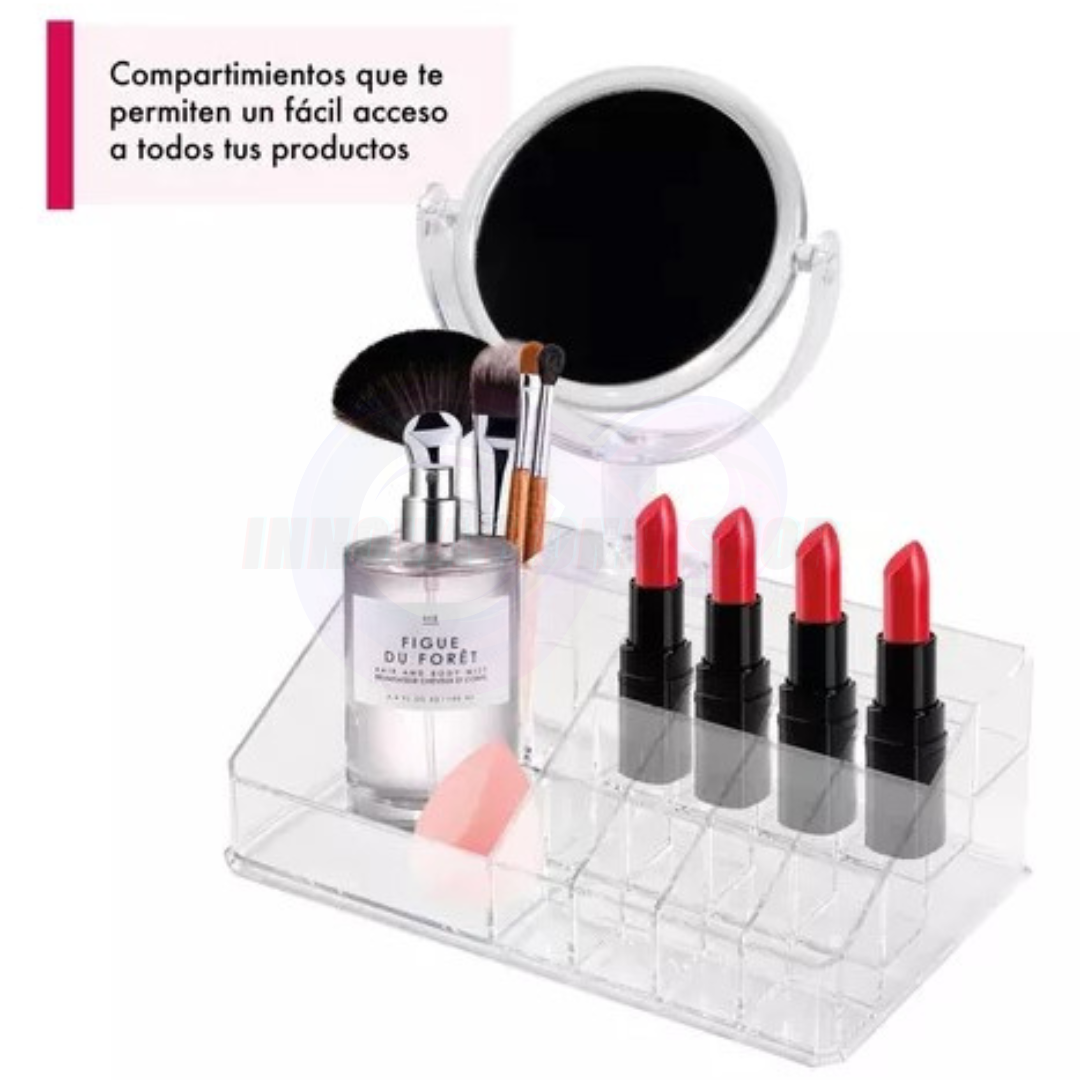 Organizador de Maquillaje+ Máquina Lavabrochas