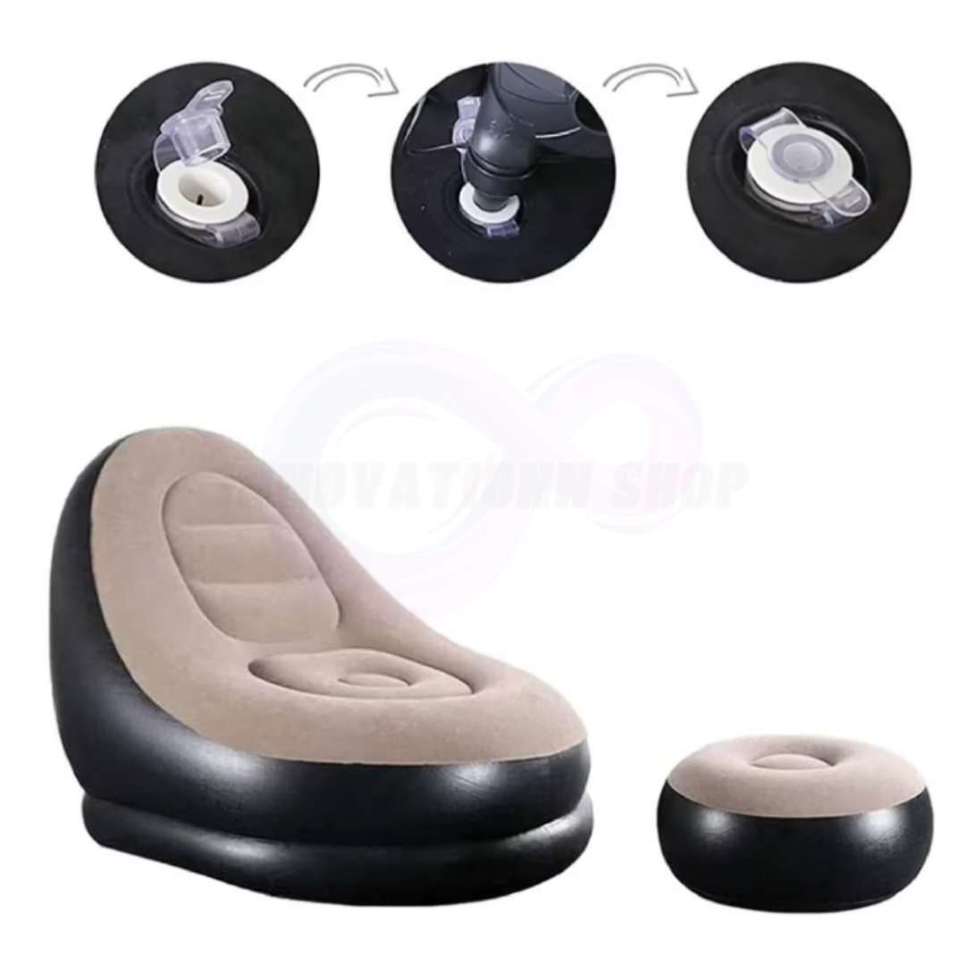 Sillon Inflable con Posa píes