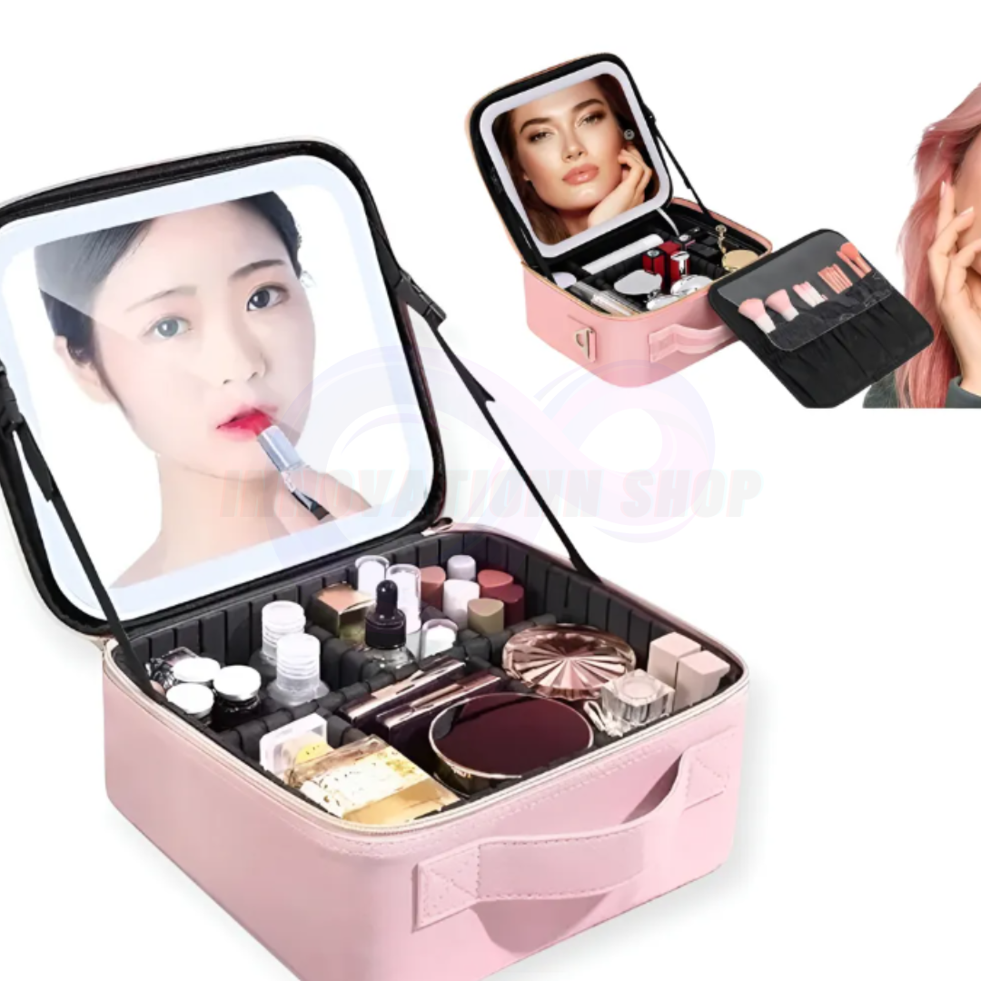 Organizador de Maquillaje con Espejo Led