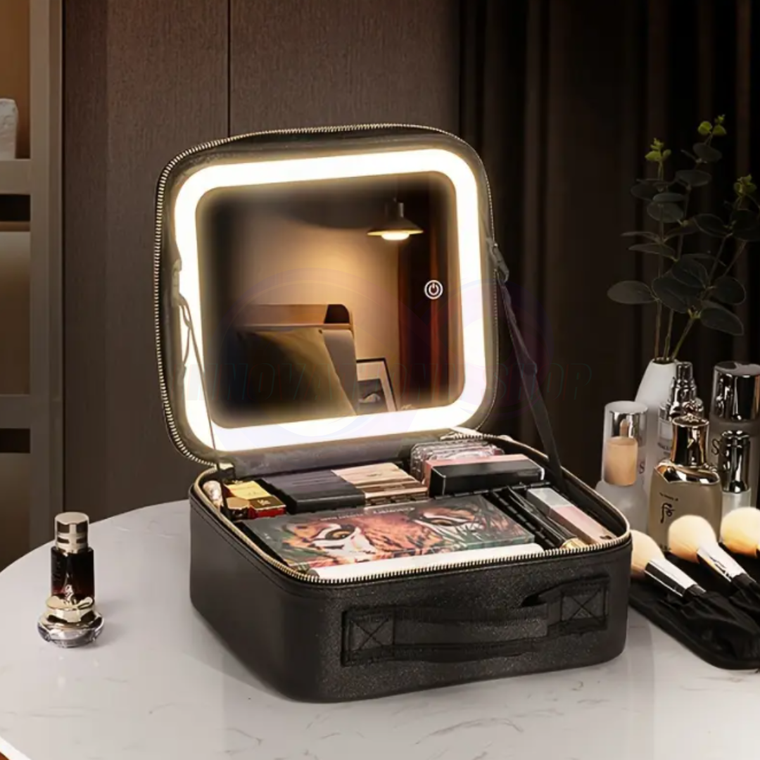 Organizador de Maquillaje con Espejo Led