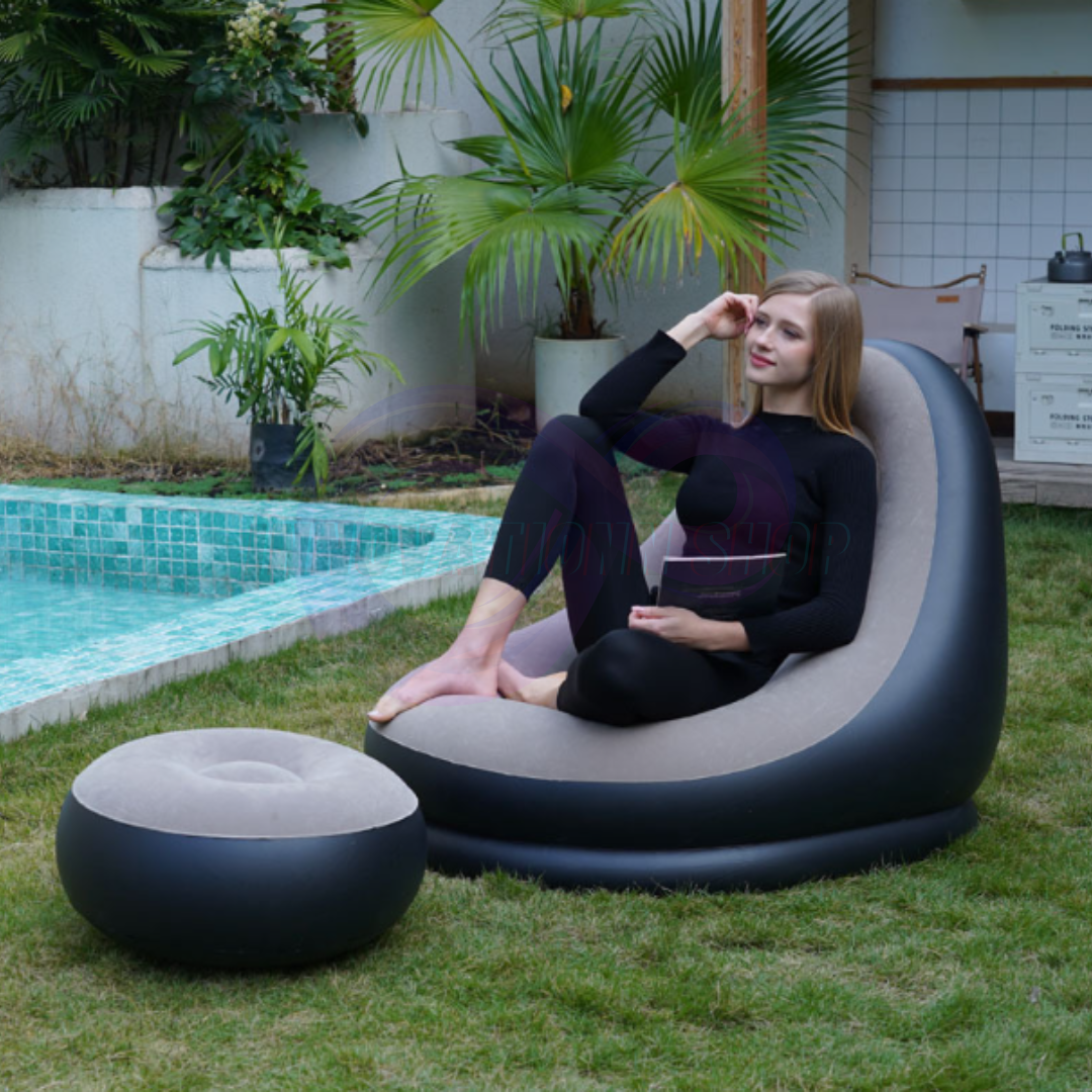 Sillon Inflable con Posa píes