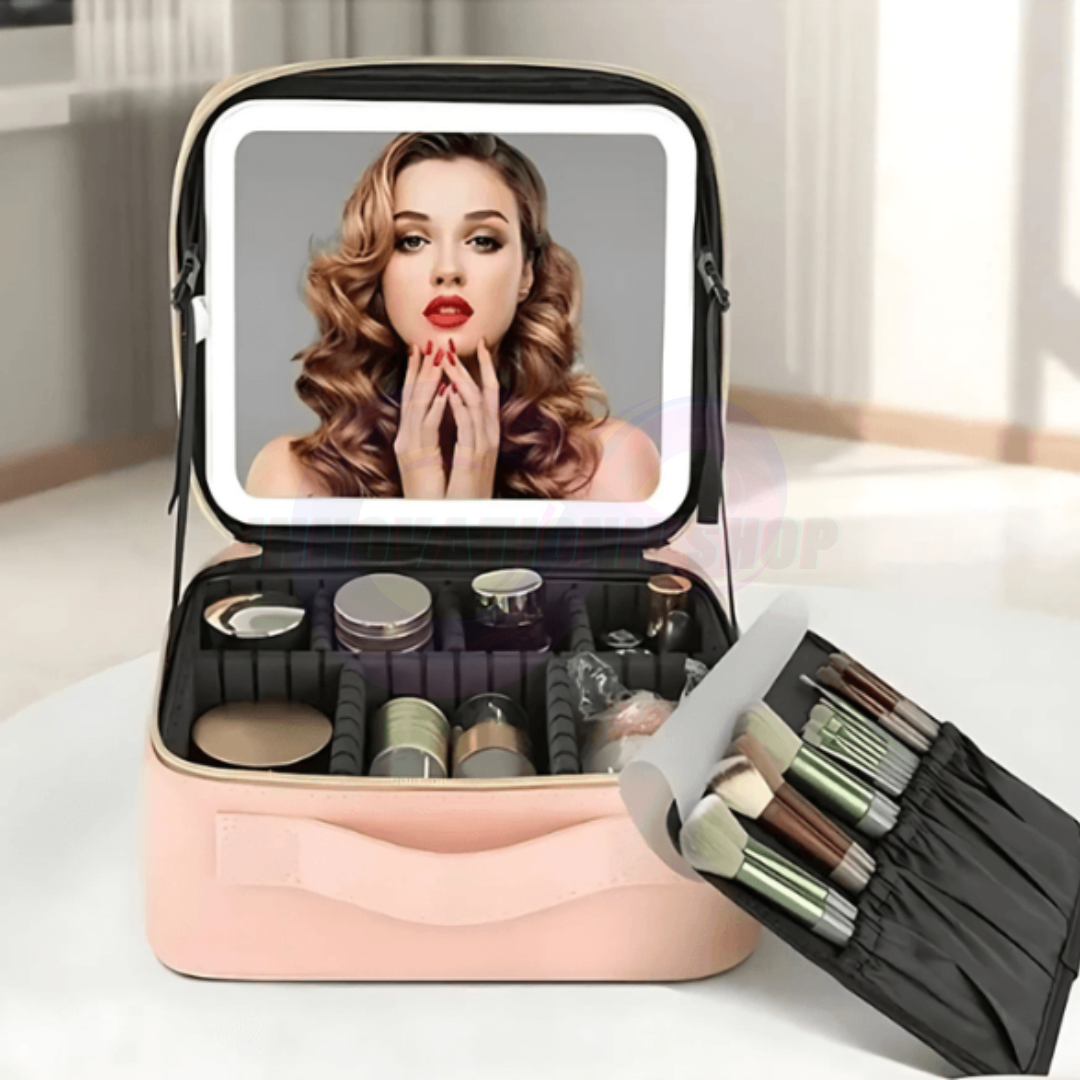 Organizador de Maquillaje con Espejo Led