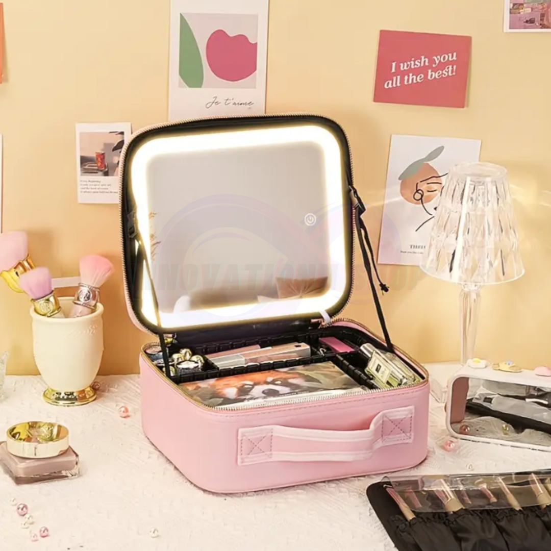 Organizador de Maquillaje con Espejo Led