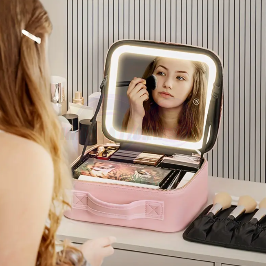 Organizador de Maquillaje con Espejo Led