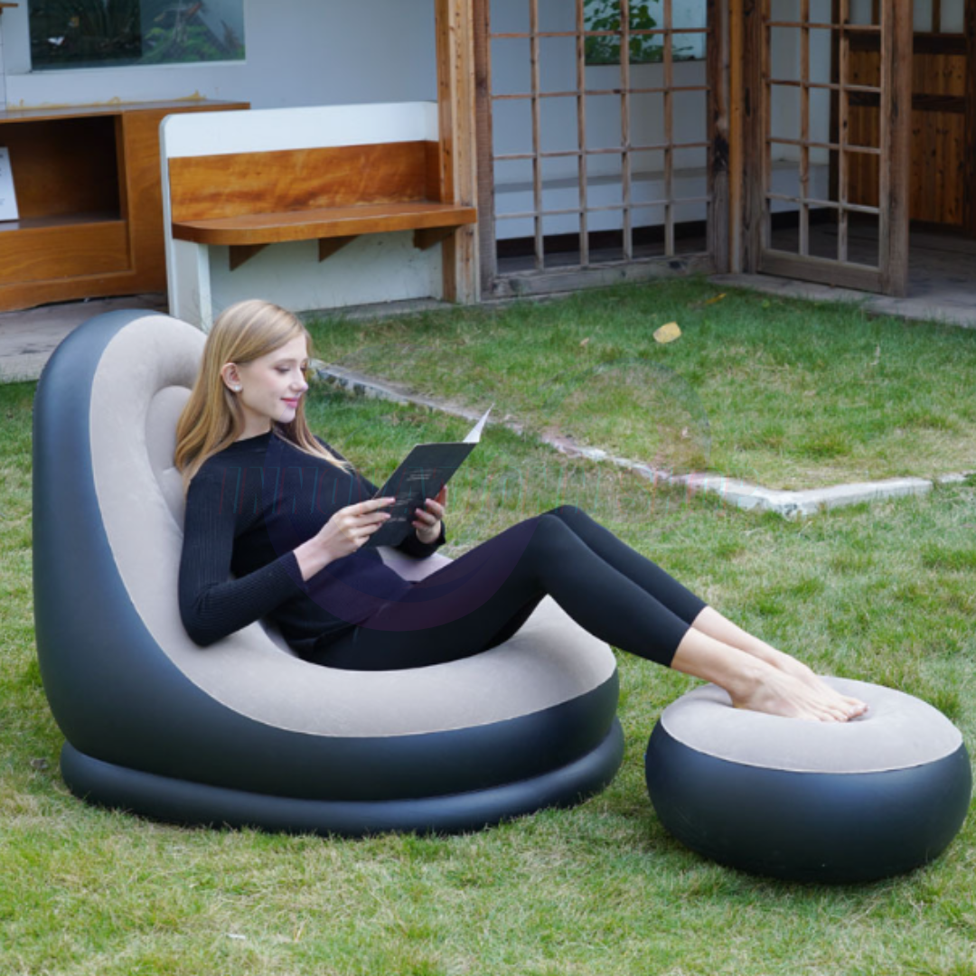Sillon Inflable con Posa píes