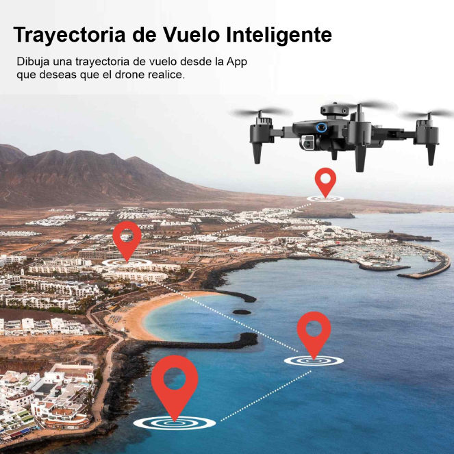 Dron con Cámara, Wifi y Sensor de Obstáculos S69