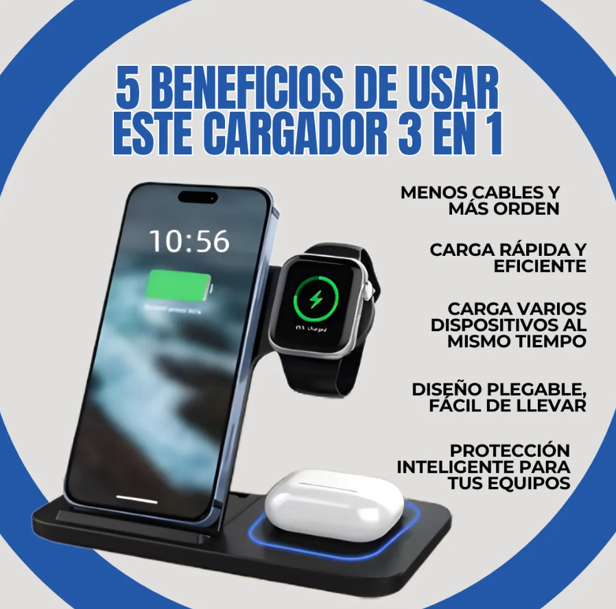 Soporte de Carga 3 en 1 Mag Safe