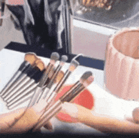 Organizador de Maquillaje+ Máquina Lavabrochas