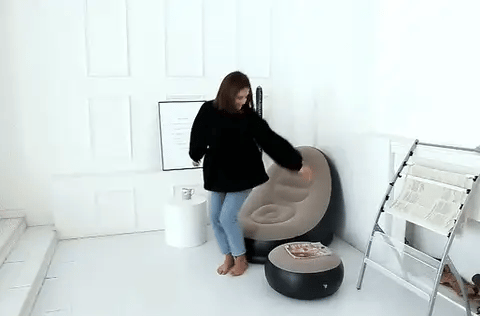 Sillon Inflable con Posa píes