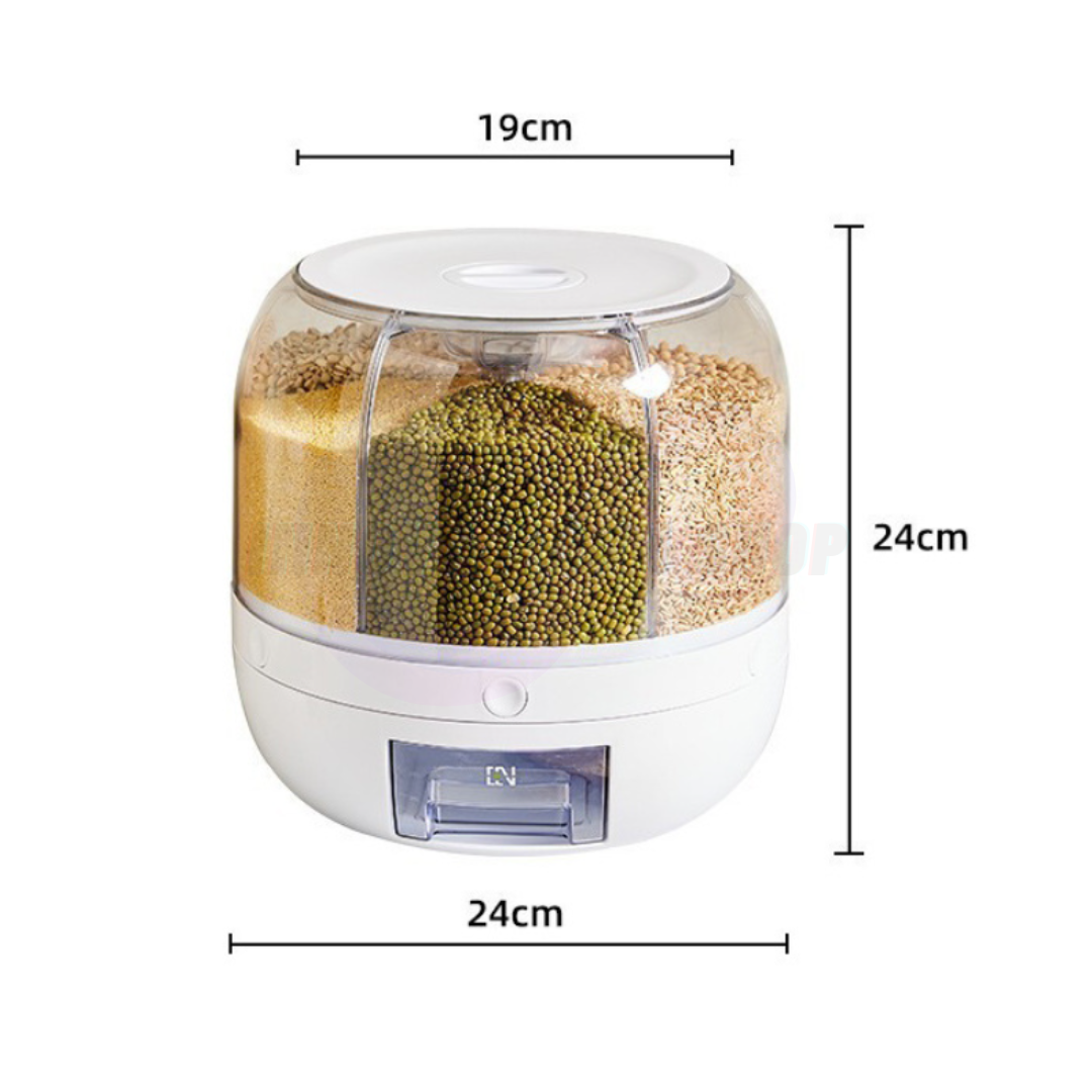 Dispensador Giratorio de Granos